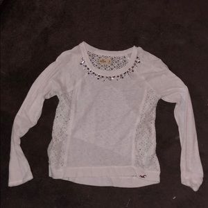 White lace long sleeve from Hollister